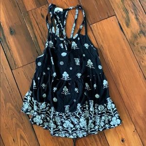Free People Black and White Tank Top